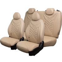 Чехлы Премиум Экокожа Байрон Президент|Жук на Skoda Yeti 2009-2018 г.в.