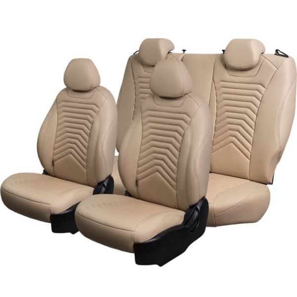 Чехлы Премиум Экокожа Байрон Президент|Жук на Skoda Yeti 2009-2018 г.в.