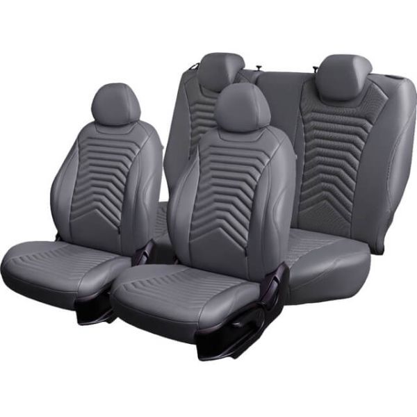 Чехлы Премиум Экокожа Байрон Президент|Жук на Skoda Yeti 2009-2018 г.в.