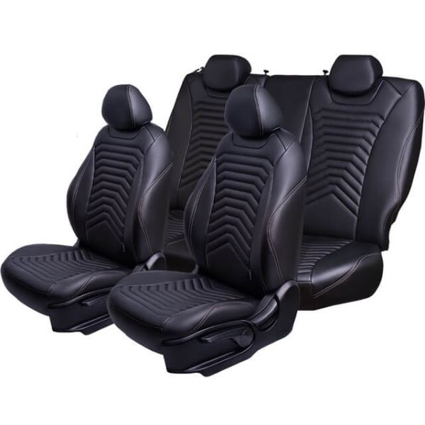 Чехлы Премиум Экокожа Байрон Президент|Жук на Skoda Yeti 2009-2018 г.в.