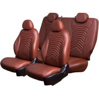 Чехлы Премиум Экокожа Байрон Президент|Жук на Skoda Yeti 2009-2018 г.в.