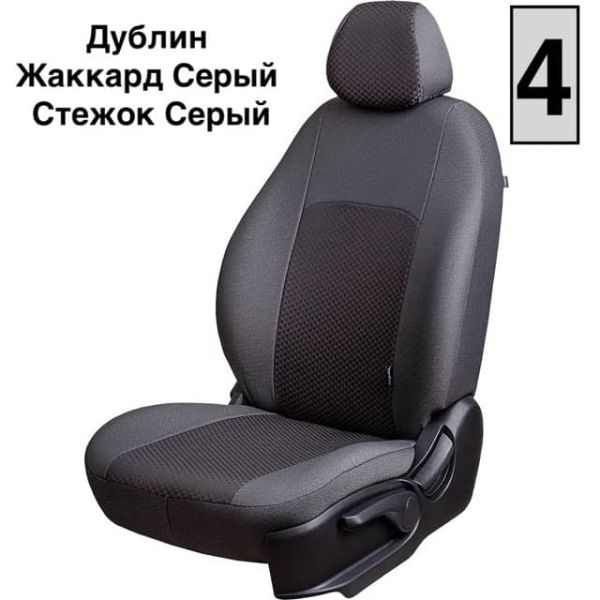 Чехлы Жаккард на Fiat Ducato 3 места 2006-2021 г.в.